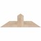 Ekena Millwork Portland Smooth Timber Gable Bracket, Douglas Fir, 36"W x 12"H x 3 1/2"D x 5 1/2"F, 8/12 Pitch GBW036X12X0406POR00SDF - alternate 1